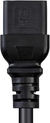 Monoprice Power Cord - NEMA 5-15P to IEC 60320 C19, 14AWG, 15A/1875W, 3-Prong, 15 Feet, Black in Saudi Arabia