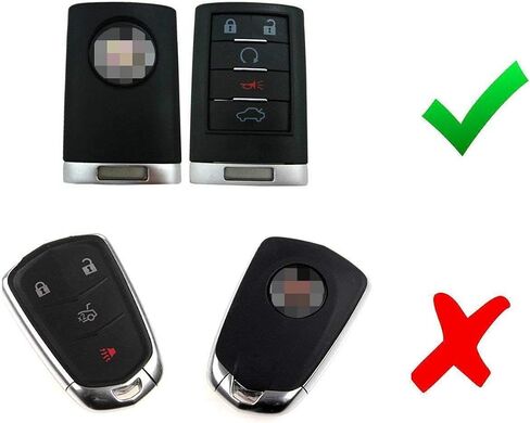 iJDMTOY Hard Plastic Key Fob Case for Cadillac ATS/CTS/DTS/XTS/Escalade in Saudi Arabia