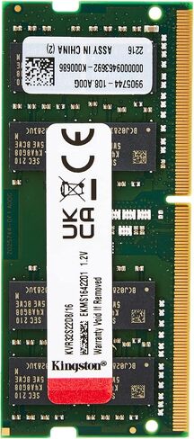 ذاكرة الكمبيوتر المحمول Kingston ValueRAM 8GB 3200MT/s DDR4 Non-ECC CL22 SODIMM 1Rx8 1.2V KVR32S22S8/8 in Saudi Arabia