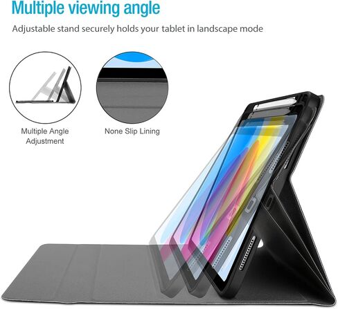 حافظة لوحة المفاتيح ProCase لجهاز iPad الجيل العاشر 10.9 بوصة 2022، حافظة جلدية PU مع لوحة مفاتيح لاسلكية قابلة للفصل مغناطيسيًا لجهاز iPad الجيل العاشر A2696 A2757 A2777 - أزرق سماوي in Saudi Arabia
