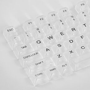 Redragon A135 Crystal KeyCaps، مجموعة 147 مفتاحًا قياسيًا Doubleshot PBT Keycap، ملف تعريف OSA، تخطيط أمريكي (ANSI)، متوافق مع معظم لوحات المفاتيح الميكانيكية ولوحات المفاتيح الضوئية، يتضمن ساحبة أغطية المفاتيح in Kuwait