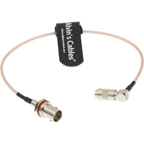 Alvin's Cables BNC Female to DIN 1.0 2.3 Male Right Angle RG179 75Ohm Cable for Blackmagic 30CM in Saudi Arabia