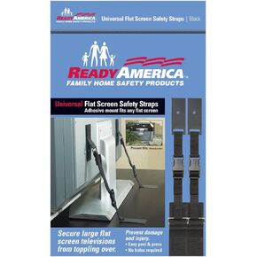 Ready America 4521 Universal Flat Screen Safety Straps , Black