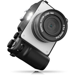 كاميرا تسجيل فيديو، كاميرا رقمية 4K بدقة 48 ميجابكسل مع واي فاي، بطاقة TF 32G مجانية وحزام يد، تركيز تلقائي ومضاد للاهتزاز، 7 مرشحات ألوان مدمجة، كشف الوجه، شاشة IPS 3 بوصة، زاوية واسعة 140 درجة، تكبير رقمي 18X AA -20 in Kuwait