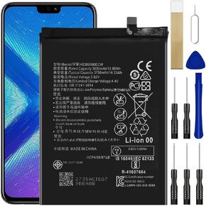 بطارية بديلة WUHAO لهاتف Huawei Honor 8X، 8X JSN-L22 JSN-L23 لبطارية HB386590ECW مع طقم إصلاح أدوات الشريط اللاصق in Kuwait