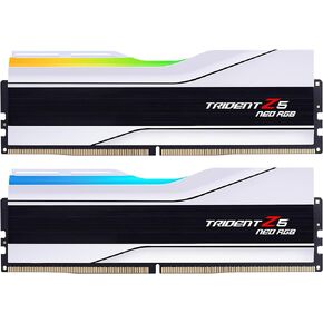 G.SKILL Trident Z5 Neo RGB Series DDR5 RAM (AMD EXPO) 32GB (2x16GB) Up to 6400MT/s* CL32-39-39-102 1.40V Desktop Computer Memory U-DIMM - Matte White (F5-6400J3239G16GX2-TZ5NRW) in Kuwait