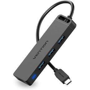 موزع USB C من VENTION، محول USB من النوع C إلى USB مع 4 منافذ USB 3.0، منفذ Thunderbolt 3 USB 3.0 مع دعم مدعوم، محور USB لأجهزة الكمبيوتر المحمولة، MacBook Pro/Air 2020/2019 والمزيد من أجهزة USB من النوع C 0.5FT in Saudi Arabia