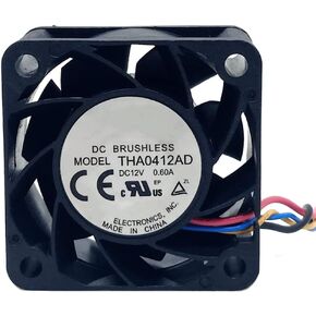 THA0412AD 12V Fan 4020 0.60A 20.6CFM 5.16W 4-Wire قياس سرعة مروحة التبريد in Kuwait