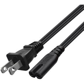 Toptekits زاوية 90 درجة مستقطبة NEMA 1-15P إلى IEC320 C7 18AWG سلك كابل إمداد الطاقة بتيار متردد، متوافق مع الكمبيوتر الشخصي والشاشة والطابعة وجهاز العرض ووحدة التحكم في الألعاب وتلفزيون HD ومكبر الصوت (1 قدم/0.3 متر) in Kuwait