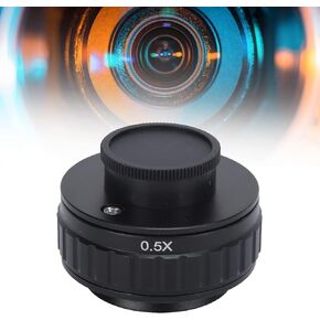 38mm C Mount Adapter, C Mount Adapter 0.5X Camera Eyepiece for Stereo Microscopes for T490 Series Microscopes for microscopes That Use The CX Photo Port