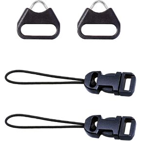 VKO حزام كاميرا سريع الإصدار QD الحلقات موصل محول + عروة حلقة تعليق مثلث مقسمة غطاء بلاستيكي متوافق مع كاميرا كانون نيكون سوني غير العاكسة مع فتحة دائرية (زوجان) in Kuwait