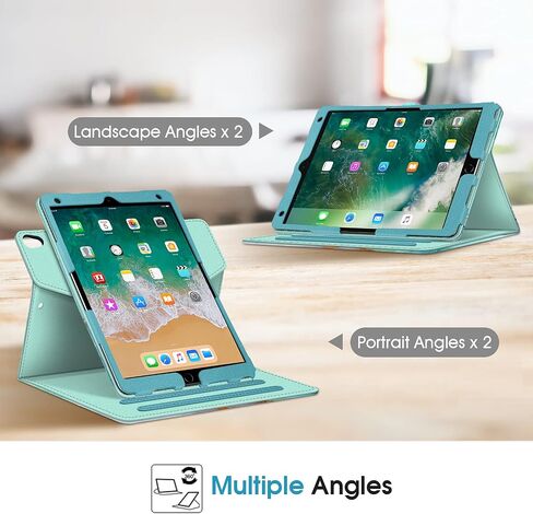 Fintie Case for iPad Air (3rd Gen) 10.5" 2019 / iPad Pro 10.5" 2017 - [Corner Protection] 360 Degree Rotating Smart Protective Stand Cover w/Pencil Holder, Auto Sleep/Wake, Blossom in Saudi Arabia