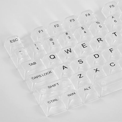 Redragon A135 Crystal KeyCaps، مجموعة 147 مفتاحًا قياسيًا Doubleshot PBT Keycap، ملف تعريف OSA، تخطيط أمريكي (ANSI)، متوافق مع معظم لوحات المفاتيح الميكانيكية ولوحات المفاتيح الضوئية، يتضمن ساحبة أغطية المفاتيح in Kuwait