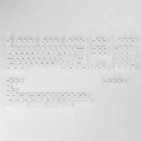 Redragon A135 Crystal KeyCaps، مجموعة 147 مفتاحًا قياسيًا Doubleshot PBT Keycap، ملف تعريف OSA، تخطيط أمريكي (ANSI)، متوافق مع معظم لوحات المفاتيح الميكانيكية ولوحات المفاتيح الضوئية، يتضمن ساحبة أغطية المفاتيح in Kuwait