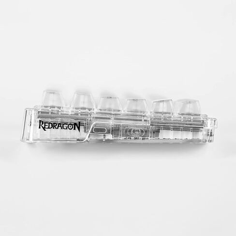 Redragon A135 Crystal KeyCaps، مجموعة 147 مفتاحًا قياسيًا Doubleshot PBT Keycap، ملف تعريف OSA، تخطيط أمريكي (ANSI)، متوافق مع معظم لوحات المفاتيح الميكانيكية ولوحات المفاتيح الضوئية، يتضمن ساحبة أغطية المفاتيح in Kuwait