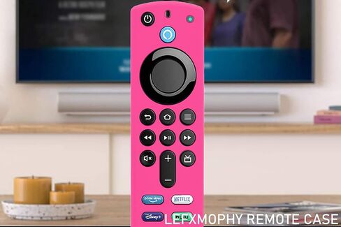 حافظة Stick 4k Max لجهاز TV Stick الجيل الثالث 2021 تتوهج في الظلام، غطاء سيليكون واقي لجهاز التحكم عن بعد للتلفزيون الصوتي باللون البرتقالي مع حبل قصير - LEFXMOPHY in Kuwait