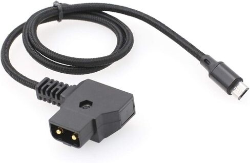 Nucleus Nano Focus Motor Power Cable P-TAP D-tap to Micro USB 14.8V 50cm for Tilta V-Mount in Saudi Arabia
