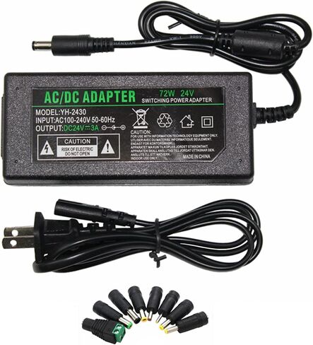 محول إمداد الطاقة DIGISHUO DC 24V 5A 120W محول AC 110V/220V إلى DC 24V 5amp محول LED سائق لشريط LED نظام أمان كاميرا CCTV (24V 5A 120W) in Kuwait