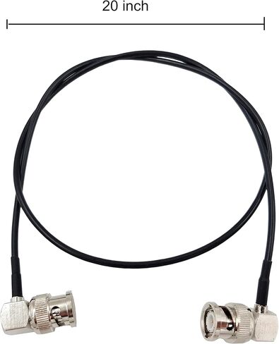 LYSRIA 3G HD-SDI 75 Ohm RG179 BNC كابل زاوية يمين ذكر إلى ذكر مناسب لكاميرا Sony FS5/7/FX6، Atomos Ninja، Shogun BMCC Blackmagic ARRI RED، 20 بوصة in Kuwait