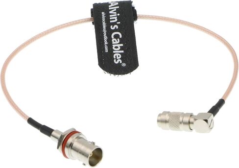 Alvin's Cables BNC Female to DIN 1.0 2.3 Male Right Angle RG179 75Ohm Cable for Blackmagic 30CM in Saudi Arabia