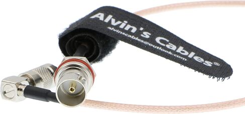 Alvin's Cables BNC Female to DIN 1.0 2.3 Male Right Angle RG179 75Ohm Cable for Blackmagic 30CM in Saudi Arabia