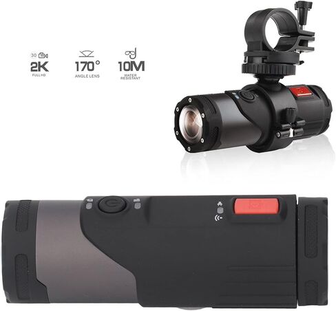 كاميرا عمل Heayzoki، كاميرا خوذة دراجة نارية 4K، كاميرا فيديو رياضية بزاوية واسعة 170 درجة مقاومة للماء، كاميرا للجسم مضادة للاهتزاز، كاميرا تسجيل فيديو واي فاي لدراجة نارية خارجية، بطارية مدمجة in Kuwait