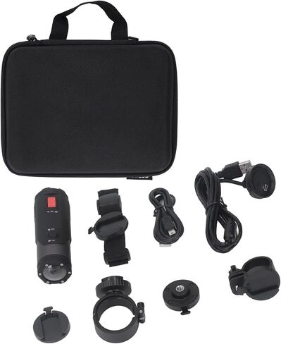 كاميرا عمل Heayzoki، كاميرا خوذة دراجة نارية 4K، كاميرا فيديو رياضية بزاوية واسعة 170 درجة مقاومة للماء، كاميرا للجسم مضادة للاهتزاز، كاميرا تسجيل فيديو واي فاي لدراجة نارية خارجية، بطارية مدمجة in Kuwait