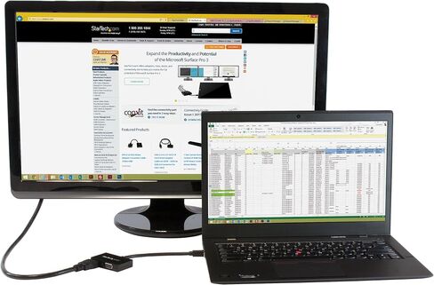 StarTech.com Mini DisplayPort إلى HDMI وVGA - محول سفر 2 في 1 - محول Mini DisplayPort إلى VGA - Mini DP إلى HDMI Dongle - محول الشاشة (MDP2HDVGA)، أسود in Saudi Arabia