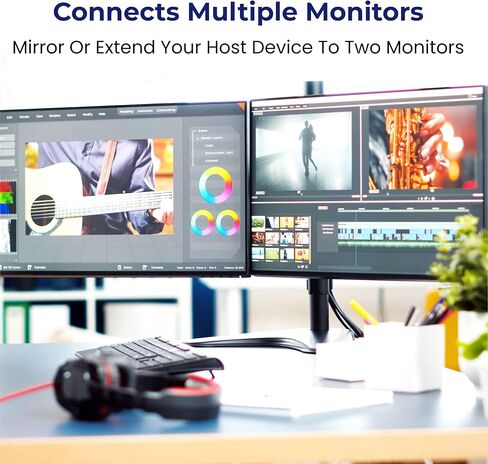 كابلات AURUM 4K DisplayPort إلى محول HDMI، ذكر إلى أنثى محول HDMI أحادي الاتجاه إلى DP 30 هرتز، 1080P@120 هرتز وثلاثي الأبعاد، موصل مطلي بالذهب، متوافق مع أجهزة كمبيوتر Dell وHP وLenovo، أسود in Kuwait