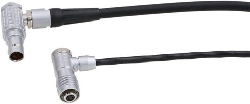 PortKeys HH7 HS7T II BM5 BM7 Monitor Power Cable for ARRI Alexa Mini LF Camera Right Angle 2 Pin to 4 Pin 60cm in Kuwait