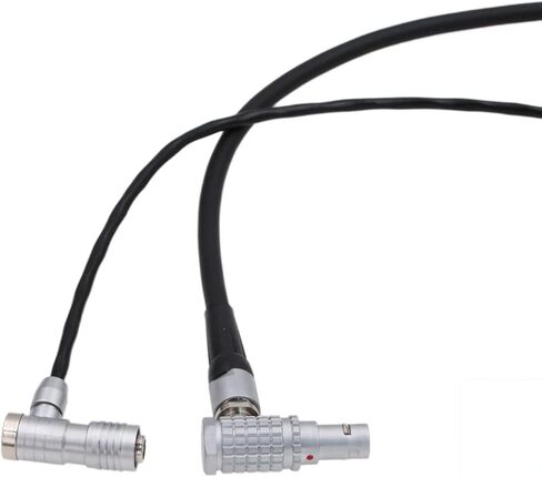PortKeys HH7 HS7T II BM5 BM7 Monitor Power Cable for ARRI Alexa Mini LF Camera Right Angle 2 Pin to 4 Pin 60cm in Kuwait