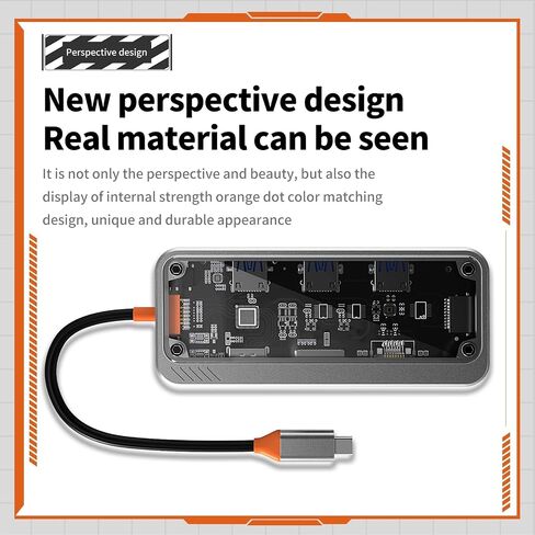 موزع USB نوع سي متعدد المنافذ 10 في 1 من هواف اند جينز، مع 3 منافذ USB 3.0 عالية السرعة، 4K HDMI، 1080p VGA، جيجابت ايثرنت، مقبس صوت 3.5 ملم، فتحات بطاقة SD/TF، شحن PD 100 واط in Saudi Arabia
