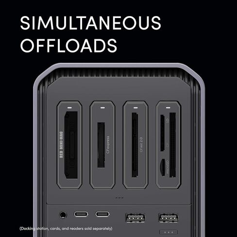 SanDisk Professional - PRO-Dock 4; 4-Bay Reader Docking Station - (1x) USB-C (USB 3.2 Gen 1) Port - SDPD14F-0000-NBAAD, Gray in Saudi Arabia