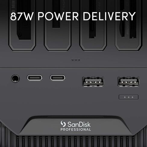 SanDisk Professional - PRO-Dock 4; 4-Bay Reader Docking Station - (1x) USB-C (USB 3.2 Gen 1) Port - SDPD14F-0000-NBAAD, Gray in Saudi Arabia