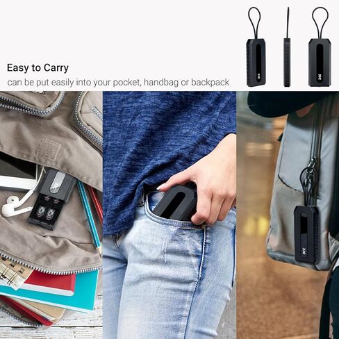 JJC 5 in 1 Data Cable Adapter Travel Kit,Data Transfer Cable Storage with Micro USB Type-A OTG Adapter,1.8ft Data Charger USB C Cable,Multi Charging Cable Adapter Set,Hold 2 Micro SD 2 Nano SIM Card in Saudi Arabia
