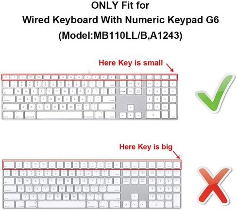 HRH Ombre Purple Silicone Keyboard Skin Cover for iMac Wired USB in Saudi Arabia