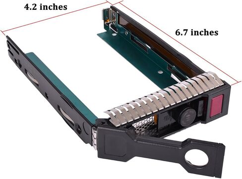 Queenti 3. علبة تخزين صلب SATA LFF SAS SATA SATA من Queenti 3. 5 مم لعلبة الأقراص الصلبة HP OHCMicroServer 651314-001 651320-001 Gen8 Gen9 G9 DL380P DL360P DL160 مع 4 براغي ومفك إصلاح in Kuwait