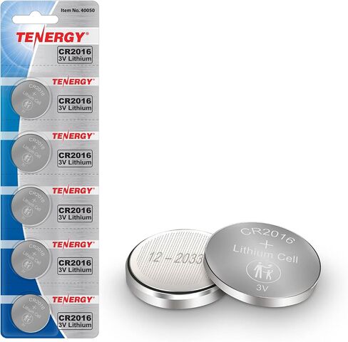 Tenergy CR2016 Battery, CR2016 3V Lithium Battery Watches, Key Fobs, Calculators, Medical Devices, and More, 5 Count in Saudi Arabia