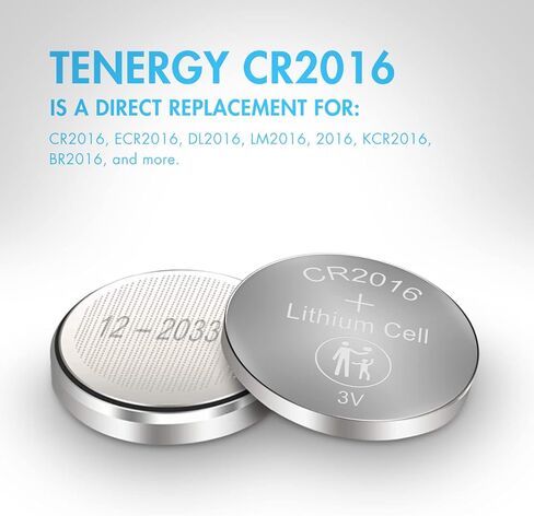 Tenergy CR2016 Battery, CR2016 3V Lithium Battery Watches, Key Fobs, Calculators, Medical Devices, and More, 5 Count (Pack 1) in Saudi Arabia