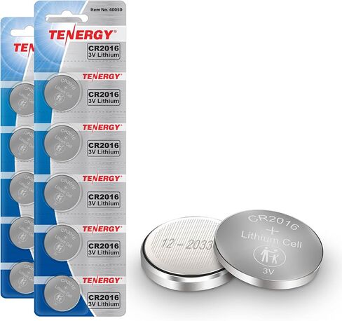 Tenergy CR2016 Battery, CR2016 3V Lithium Battery Watches, Key Fobs, Calculators, Medical Devices, and More, 5 Count (Pack 1) in Saudi Arabia