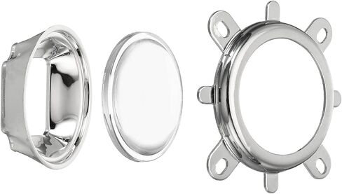 PATIKIL 44mm LED Lens Optical Glass Kit, 120 Degree Convex Len Reflector Collimator with Fixed Bracket Holder for 20W to 100W High Power LED COB Light Chip Focus in Saudi Arabia