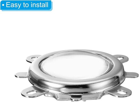 PATIKIL 44mm LED Lens Optical Glass Kit, 120 Degree Convex Len Reflector Collimator with Fixed Bracket Holder for 20W to 100W High Power LED COB Light Chip Focus in Saudi Arabia