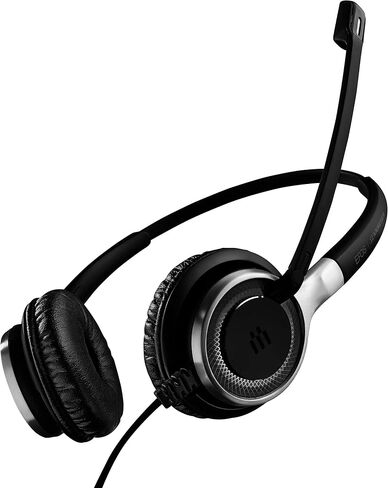 Sennheiser SC 665 (507256) - Double-Sided Business Headset | For Mobile Phone and Tablet Connection | with HD Sound & Ultra Noise-Cancelling Microphone (Black) in Saudi Arabia