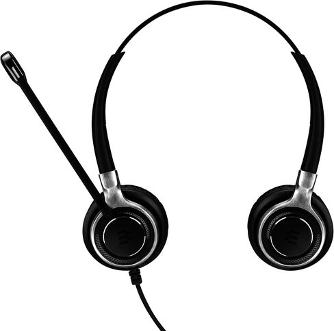 Sennheiser SC 665 (507256) - Double-Sided Business Headset | For Mobile Phone and Tablet Connection | with HD Sound & Ultra Noise-Cancelling Microphone (Black) in Saudi Arabia