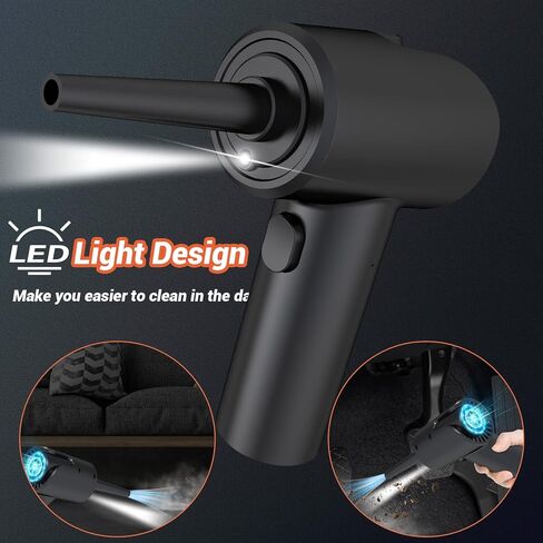 منفضة هواء مضغوطة، منفاخ هواء محمول باليد لاسلكي وقابل لاعادة الشحن، منفضة غبار كهربائية لتنظيف الكمبيوتر/الكيبورد in Kuwait