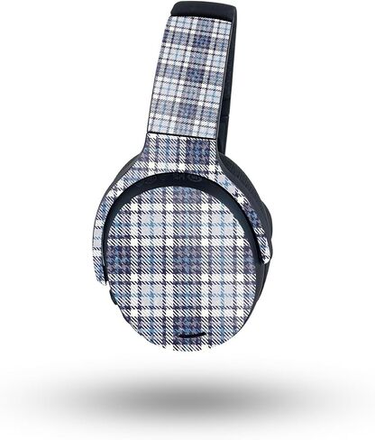 جلد لامع لامع من MightySkins متوافق مع Skullcandy Crusher ANC 2 - أزرق منقوش | لمسة نهائية لامعة واقية ومتينة شديدة اللمعان | سهل التطبيق والإزالة وتغيير النمط in Kuwait