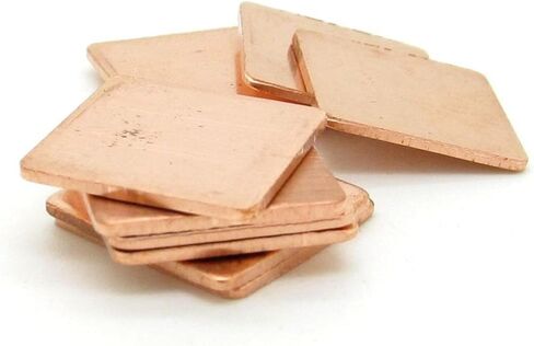 Heatsink Copper Pad Shims, High Purity 15 x15 x 0.8mm Laptop GPU CPU Heatsink Thermal Copper Pads Pack of 20 in Saudi Arabia