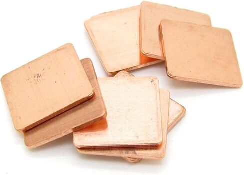 Heatsink Copper Pad Shims, High Purity 15 x15 x 0.8mm Laptop GPU CPU Heatsink Thermal Copper Pads Pack of 20 in Saudi Arabia