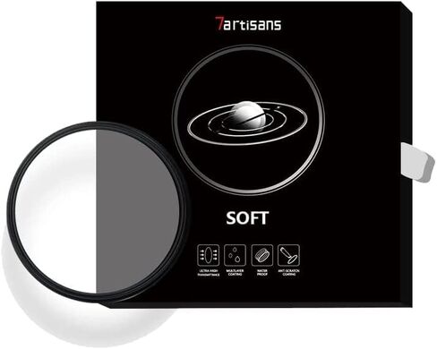 7artisans Soft Focus Filter 1/4 Aluminum Alloy Natural Soft Diffuser Effect Dream Cinematic Effect Soft Focus Optical Glass Filter (77mm) in Saudi Arabia