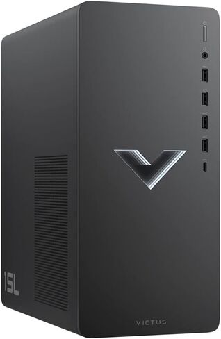 كمبيوتر مكتبي للألعاب HP Victus 15L، AMD Ryzen 5 5600G (6 نواة تصل إلى 4.4 جيجا هرتز)، AMD Radeon RX 6400، ذاكرة الوصول العشوائي 16 جيجابايت، 1 تيرابايت PCIe SSD+1 تيرابايت HDD، USB-C، HDMI/DP، RJ45، PDG HDMI، فضي ميكا، فوز 11 in Saudi Arabia